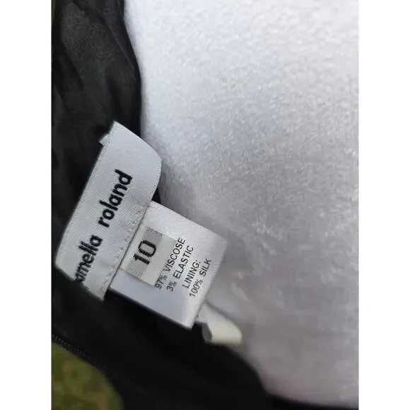 Pamella Roland Formal Dress Black Size 10 - Picture 5 of 5